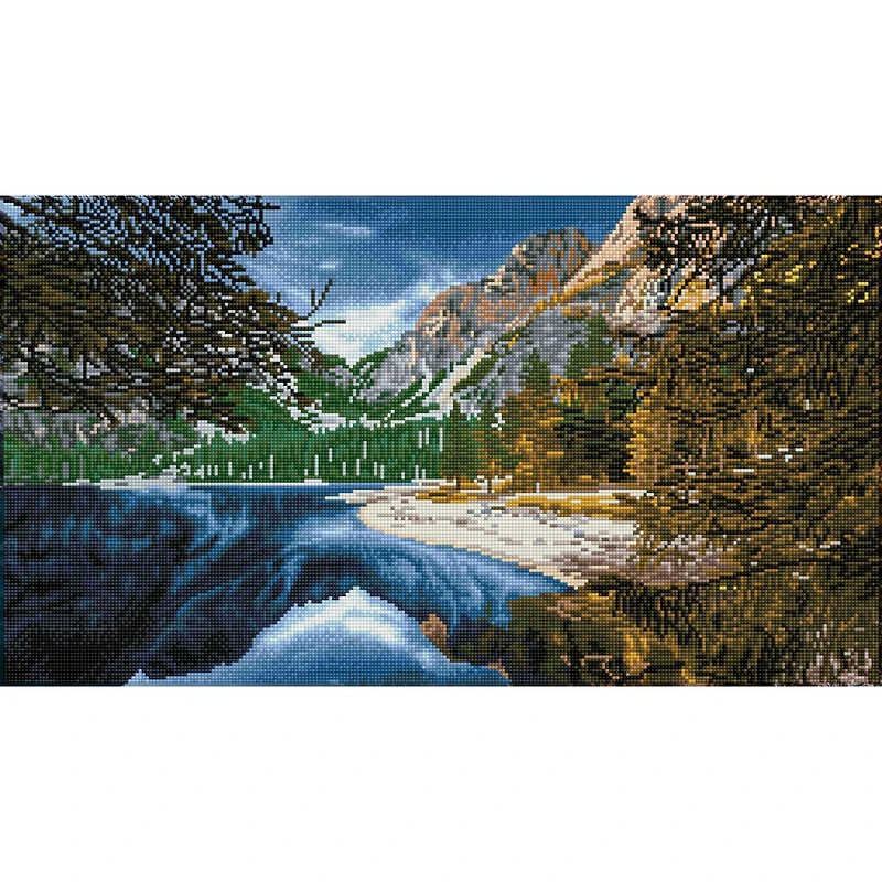 Diamond Dotz® Intermediate Braies Lake, Dolomites, Italy Diamond Painting Kit
