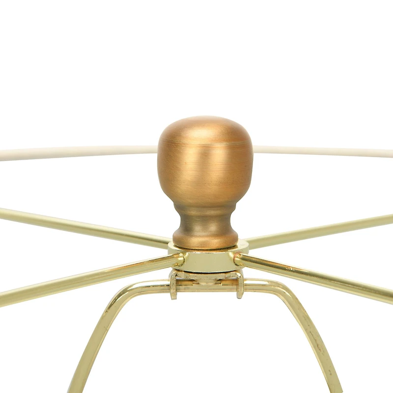 Hello Honey® 26'' Textured Blue Glaze Ceramic Table Lamp with Natural Linen Shade