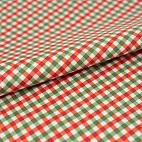 SINGER Christmas Holiday Gnomes Plaid Cotton Fabric