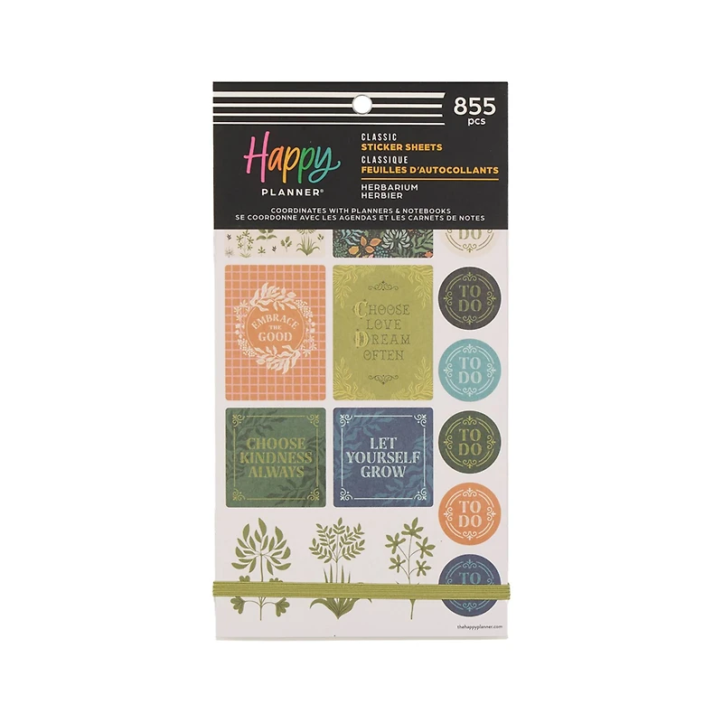 The Classic Happy Planner® Herbarium Sticker Book