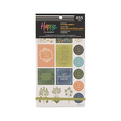 The Classic Happy Planner® Herbarium Sticker Book