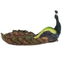 Design Toscano® 12" The Pleasing Peacock Sculptural Dish