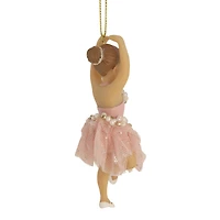 4.25" Pretty in Pink Ballerina Girl Christmas Ornament