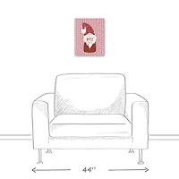 Cute Gnome On Hearts Canvas Wall Art