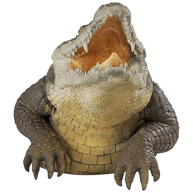Design Toscano 19" Snapping Swamp Gator Statue