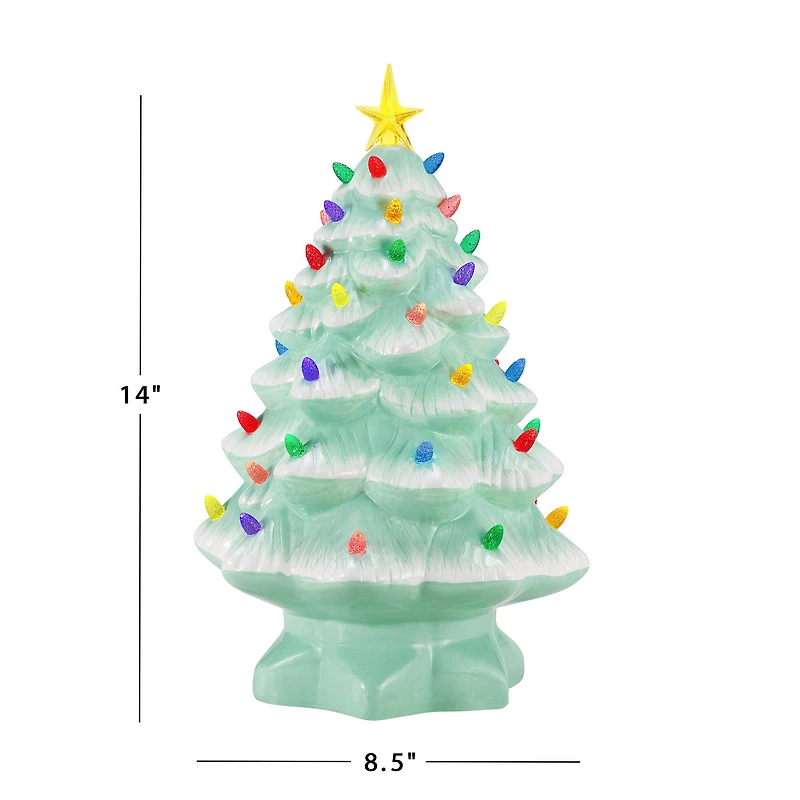 Mr Christmas. 14" Seafoam Nostalgic Tree
