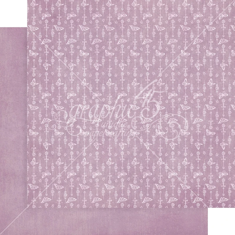 Graphic 45 Flower Market Patterns & Solids Double-Sided Paper Pad, 12" x 12"