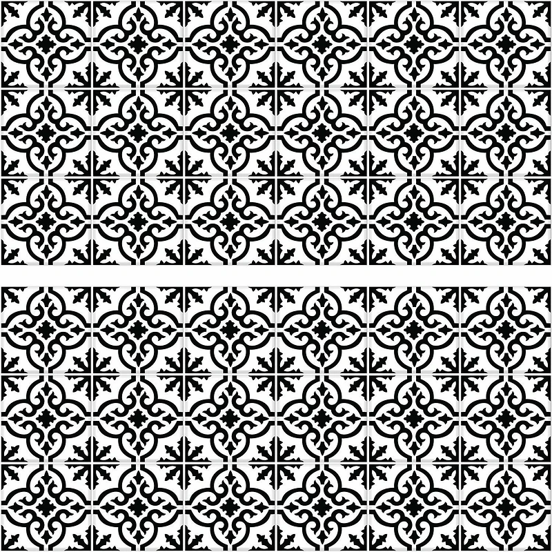 RoomMates Ornate Tile Backsplash Peel & Stick Giant Wall Decals