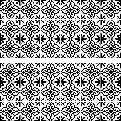 RoomMates Ornate Tile Backsplash Peel & Stick Giant Wall Decals