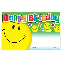 Trend Enterprises® Happy Birthday Smile Recognition Awards, 6 Packs of 30