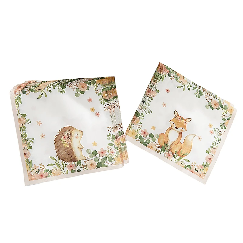 Kate Aspen® Pink Woodland Baby Napkins, 30ct.
