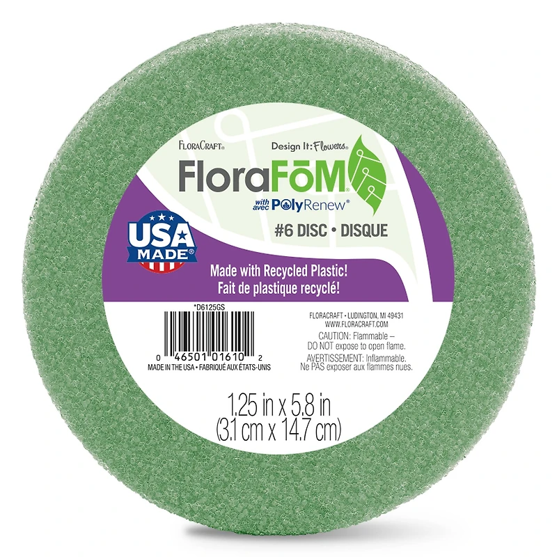 FloraCraft® FloraFōM 6" Disc Green