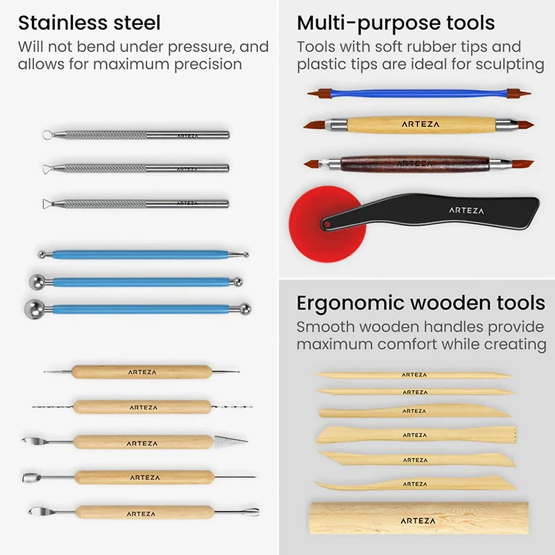 Arteza® 22-Piece Sculpting Tools Set