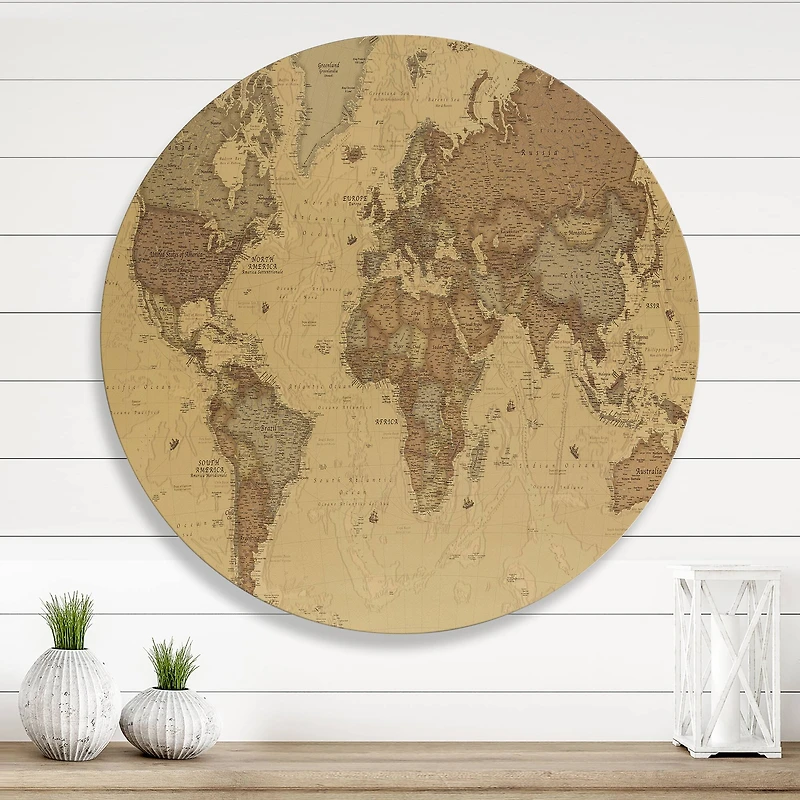 Designart - Ancient Map of The World III