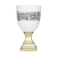 Gold Dolomite Glam Vase, 15" x 8" x 8"