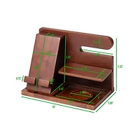 Mind Reader Bali Collection Brown Valet Station