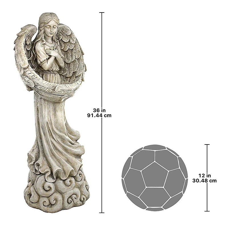 Design Toscano 3ft. Surrounded by the Wings of Love Angel Statue