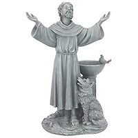Design Toscano 19" St. Francis's Garden Blessing Sculpture