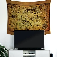 RoomMates Legends Of Zelda Map Tapestry