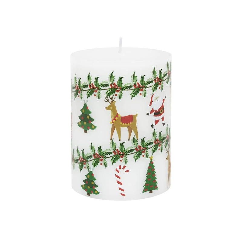 Christmas Icons Pillar Candle by Ashland