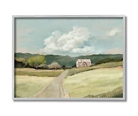 Stupell Industries Road Leading Home in Countryside Gray Framed Wall Art