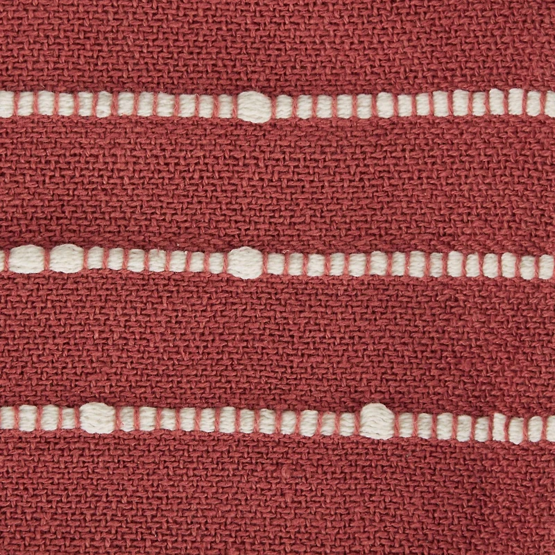 DII® White Slub Stripe Throw