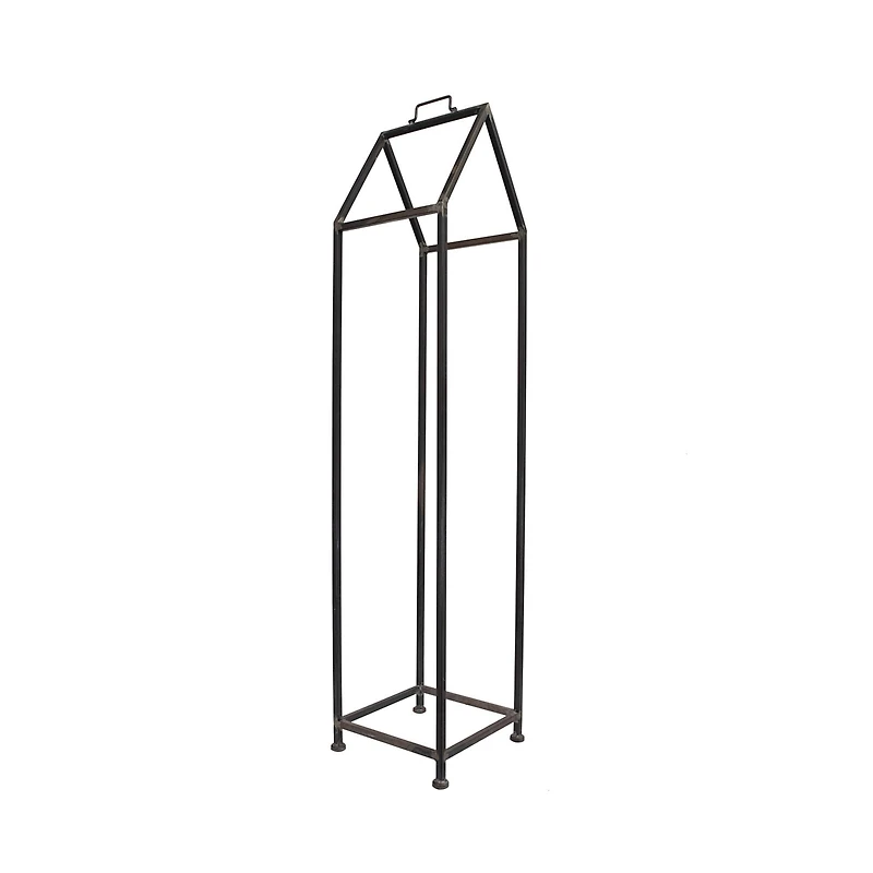 Hello Honey® 55.8" Metal House Shaped Fire Wood Holder with Handle