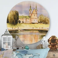 Designart - Historic Church On The Rock On Banks of The River