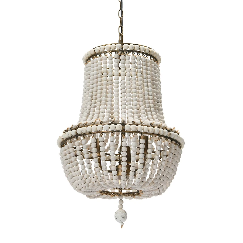 Hello Honey® 21" Draped Wood Bead Chandelier