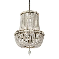 Hello Honey® 21" Draped Wood Bead Chandelier