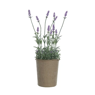 Hello Honey® 13.5" Faux Lavender Plant in Paper Pot