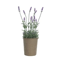 Hello Honey® 13.5" Faux Lavender Plant in Paper Pot