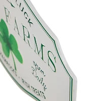 14" Lucky Farms with Shamrock Wall Sign