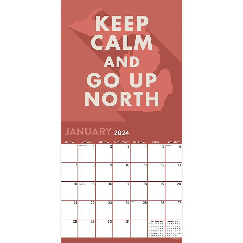 TF Publishing 2024 Home: Michigan Wall Calendar