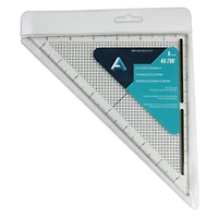 12 Pack: Art Alternatives 45° Acrylic Cutting Edge Triangle, 8"