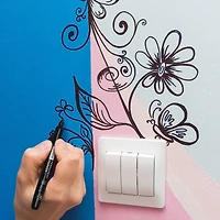 Arteza® Black Fine Tip Permanent Marker Set