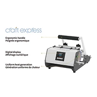 Craft Express White Elite Pro Tumbler Heat Press