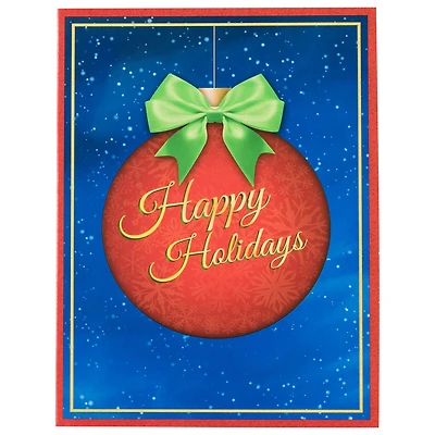 JAM Paper 7.25" x 9.5" Happy Holidays Light Up Christmas Card