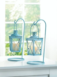 9'' Baby Blue Hanging Railroad Lantern