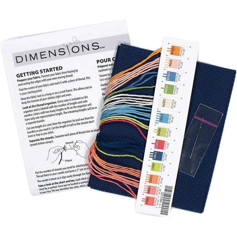 Dimensions® Joyful Floral Counted Cross Stitch Kit