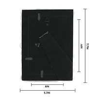 Just Jane 4" x 6" White & Gold Flower Frame by Studio Décor®