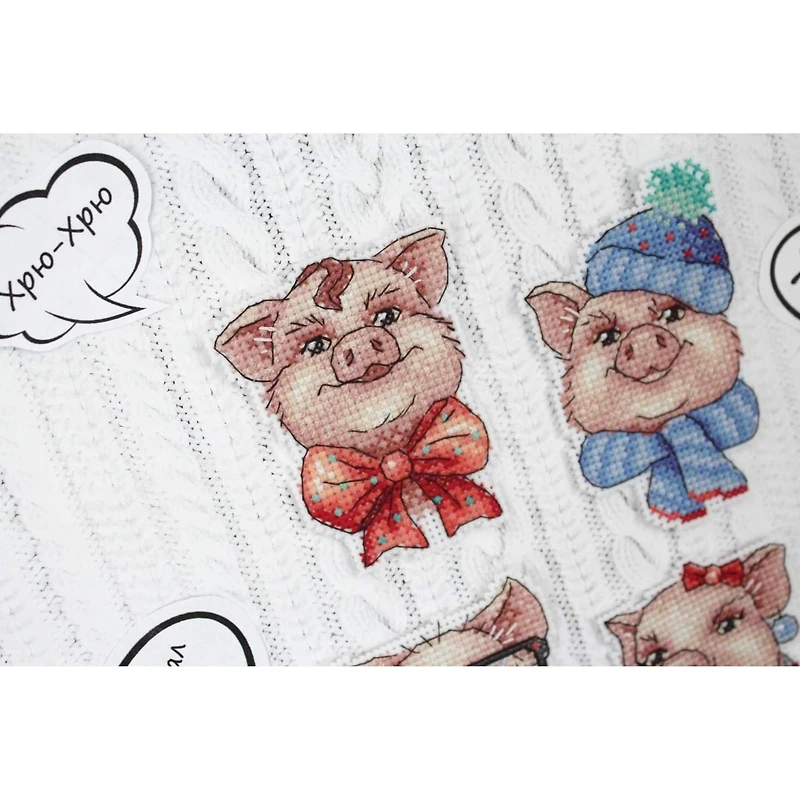 MP Studia Cute Piggies Cross Stitch Kit