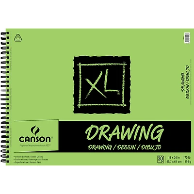 6 Pack: Canson® XL® Drawing Pad, 18" x 24"