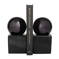 CosmoLiving by Cosmopolitan 7" Marble Orb Bookend Set