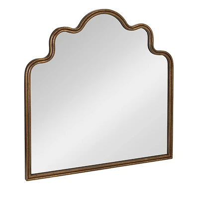 Hello Honey® 29" Gold Decorative Scalloped Arched Mirror