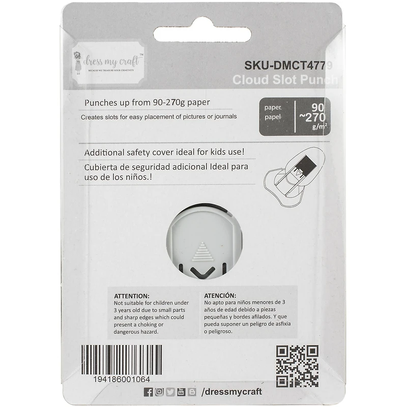 Dress My Craft® Cloud Slot Punch