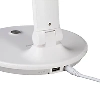 OttLite Wellness Series 26" White Emerge LED Desk Lamp