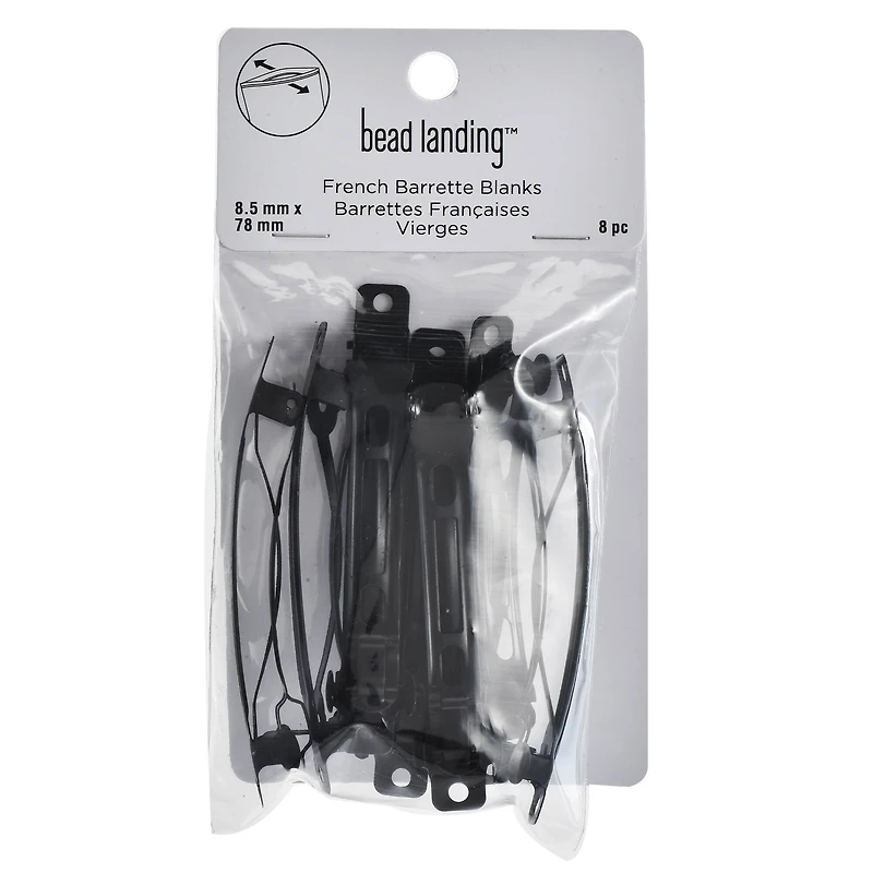 8.5mm French Barrette Blanks