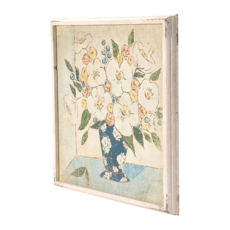 Hello Honey® Distressed Floral Print Wooden Frame Set