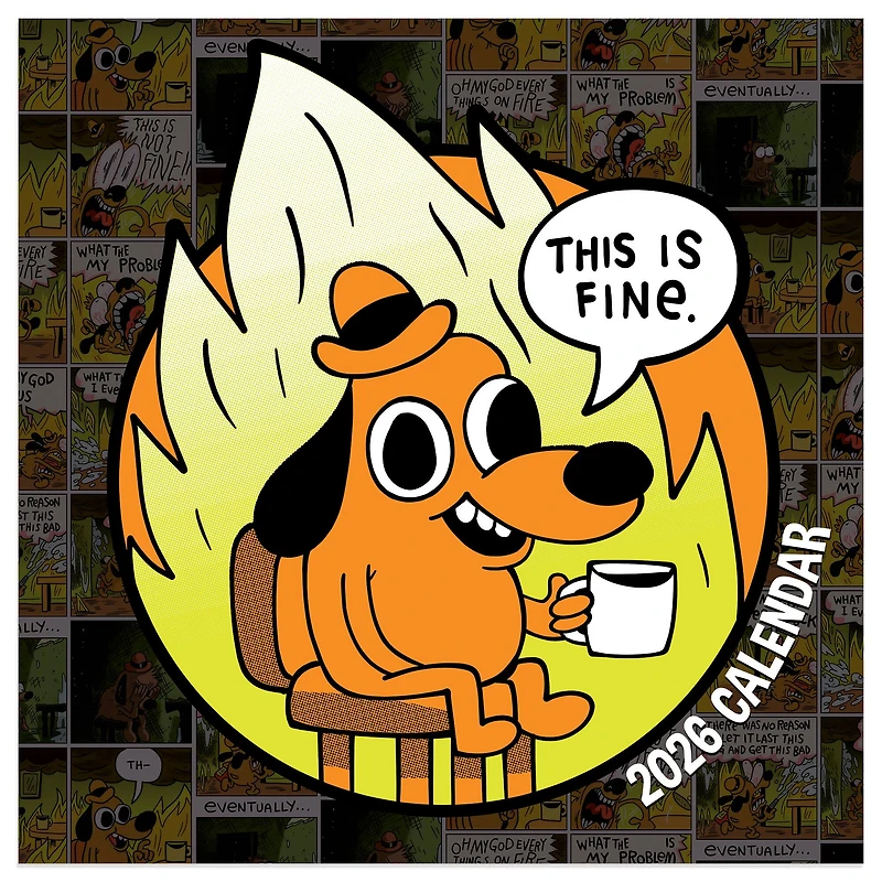 2026 THIS IS FINE Mini Calendar